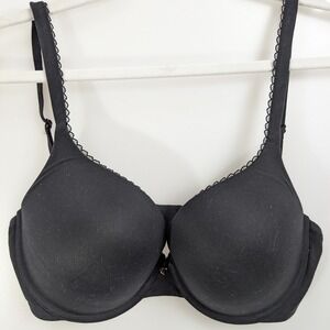 Victorias Secret Body‎ by Victoria Perfect Shape Bra Size 34DD Black Underwire